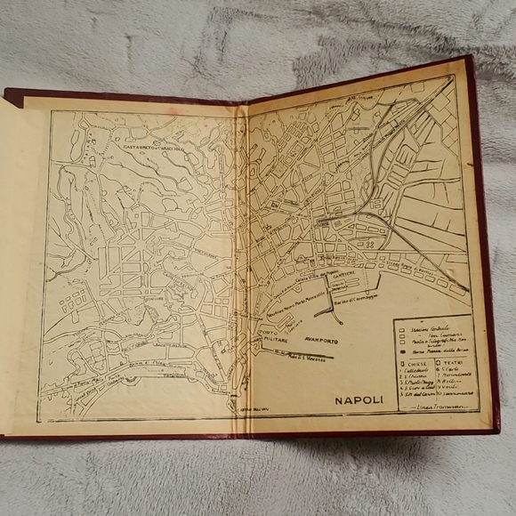 Vintage 1920’s Ricordo Di Napoli Fold-Out Postcard & Map Booklet - Picture 14 of 16